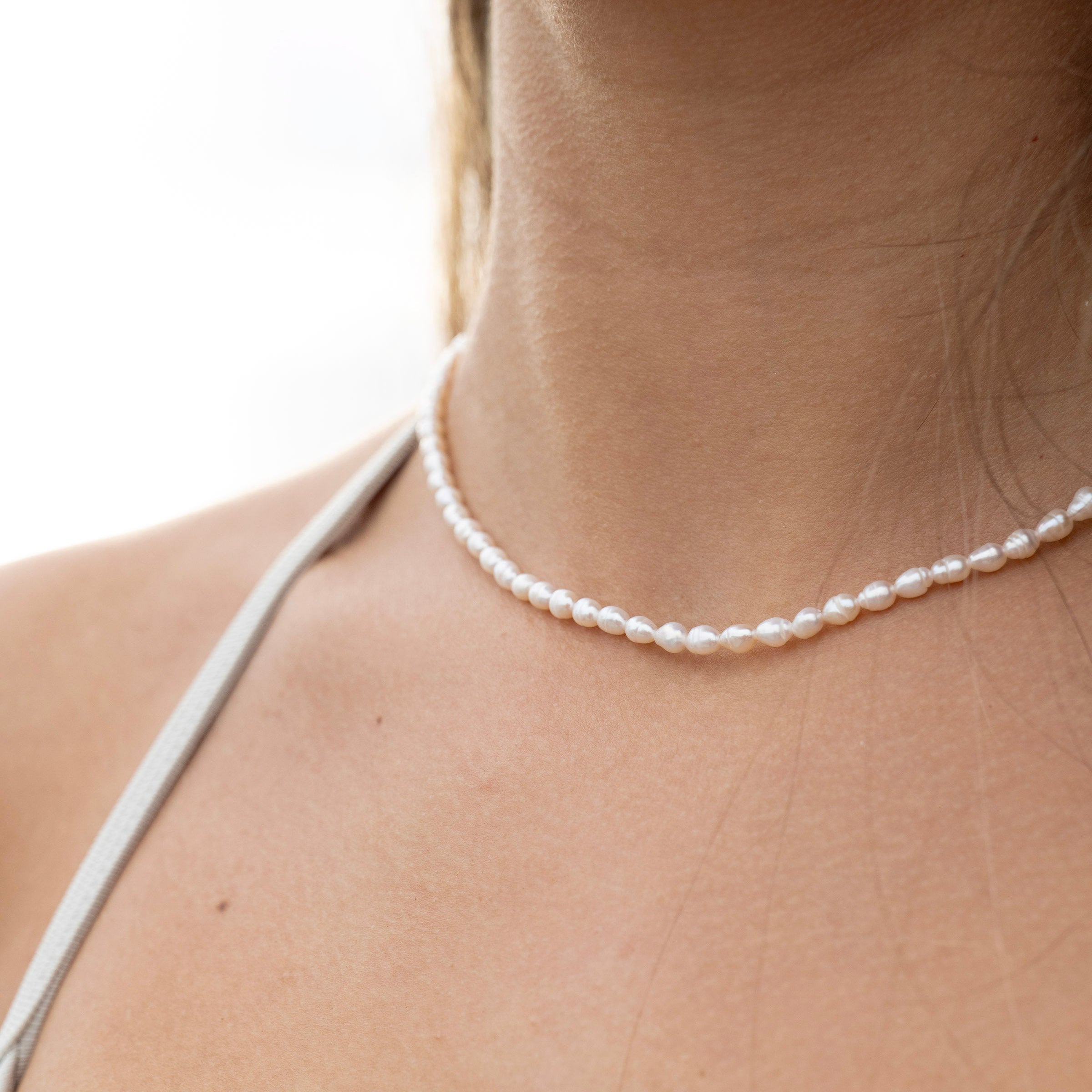 Nerina Freshwater Pearl Necklace with adjustable choker fit