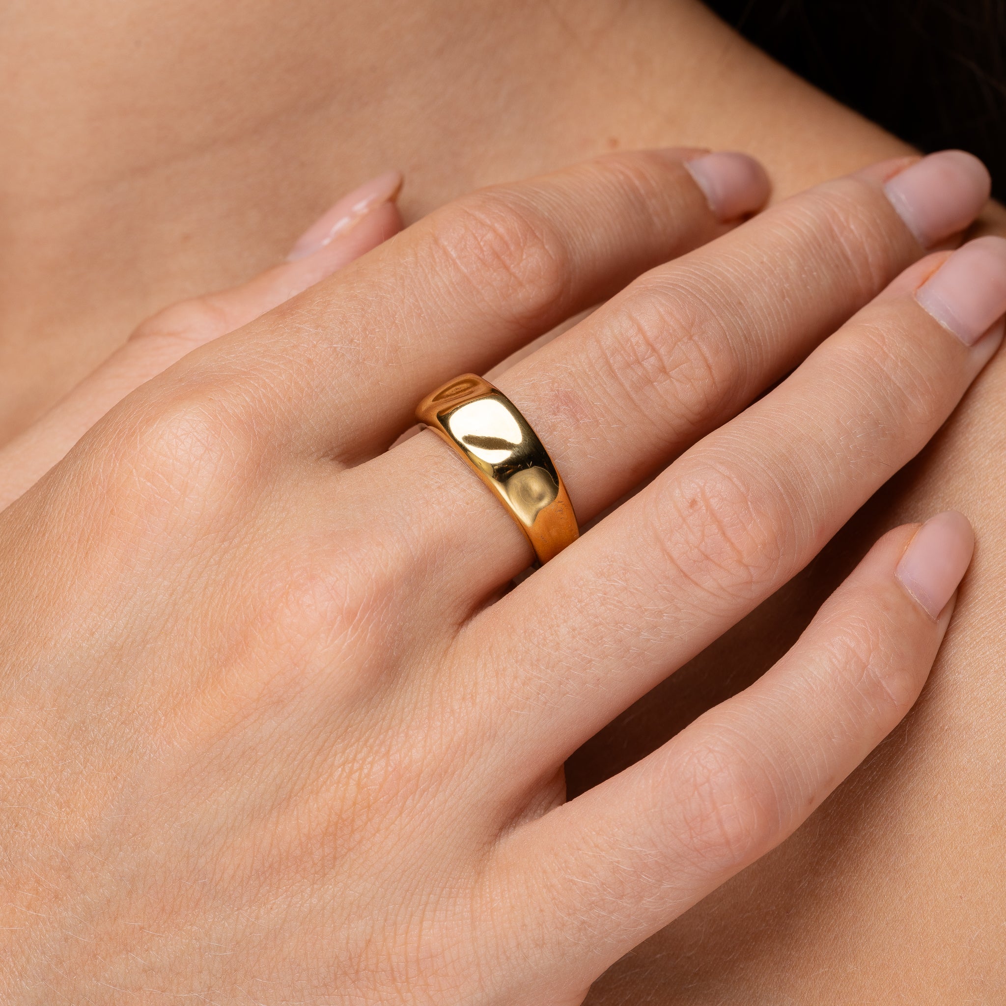 Solis Ring gold sculpted statement jewellery – Maevi